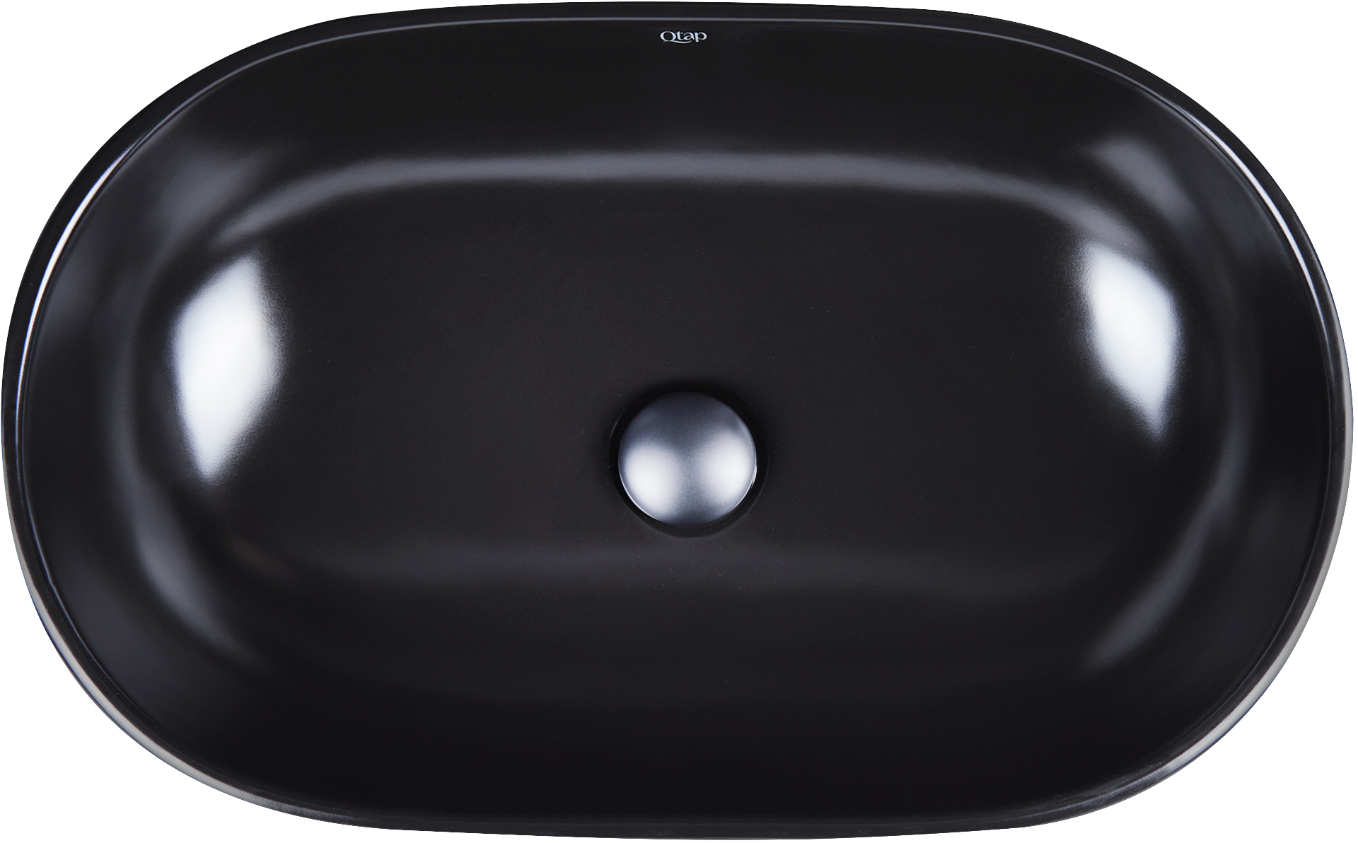 

Раковина QTAP Leo QT1111A028MB с донным клапаном