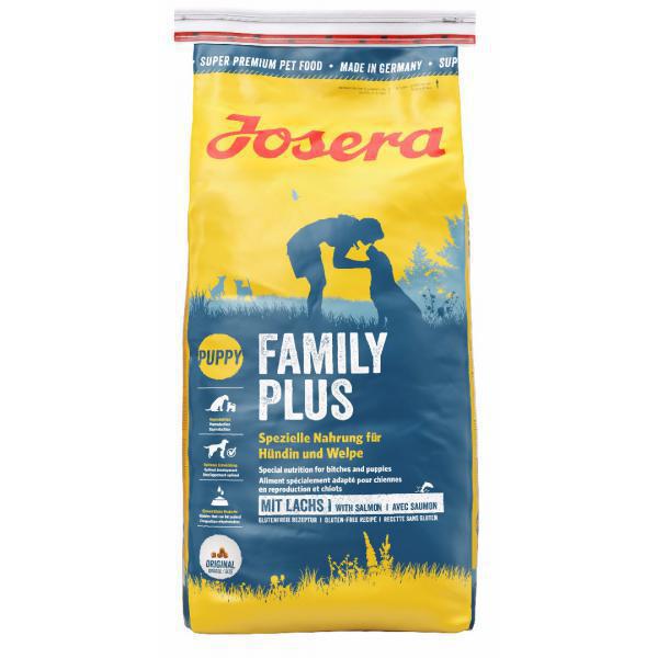 

Сухой корм (Йозера) Josera Family Plus 15кг полнорационный сухой с лососем для самок и щенков