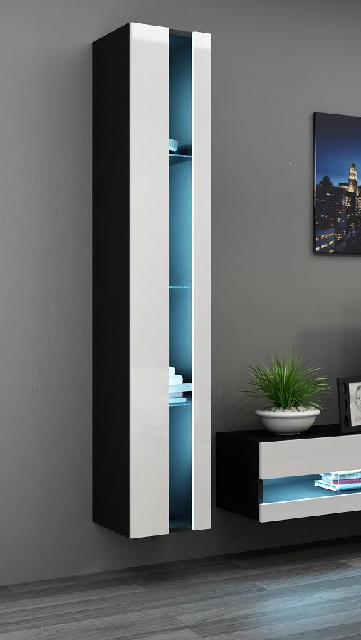 

Витрина подвесная Vigo New Cama Черный матовый + Белый глянец