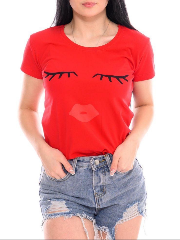 

футболка женская N Angels Eyes красная One size 3263