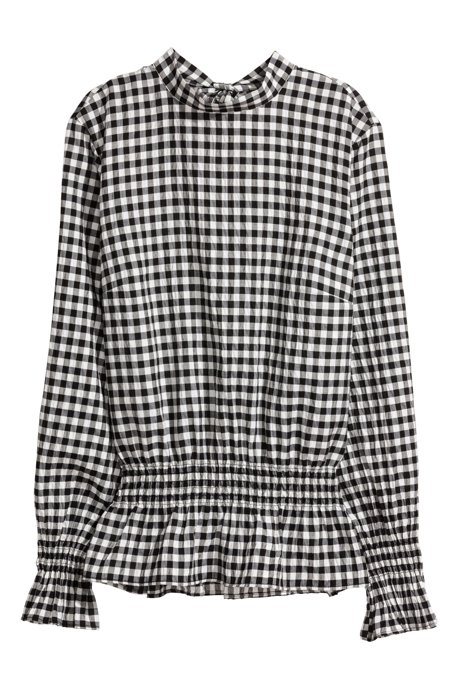 

Блуза H&M 38 черно-белая клетка 5481566RP12_черно-белая клетка
