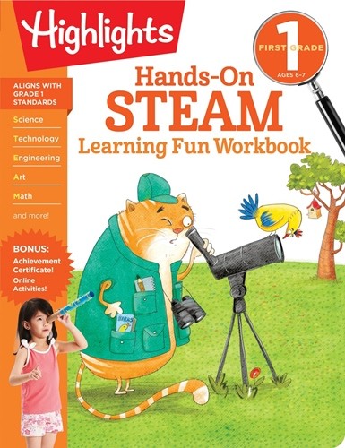 

First Grade. Hands-On STEAM. Learning Fun Workbook