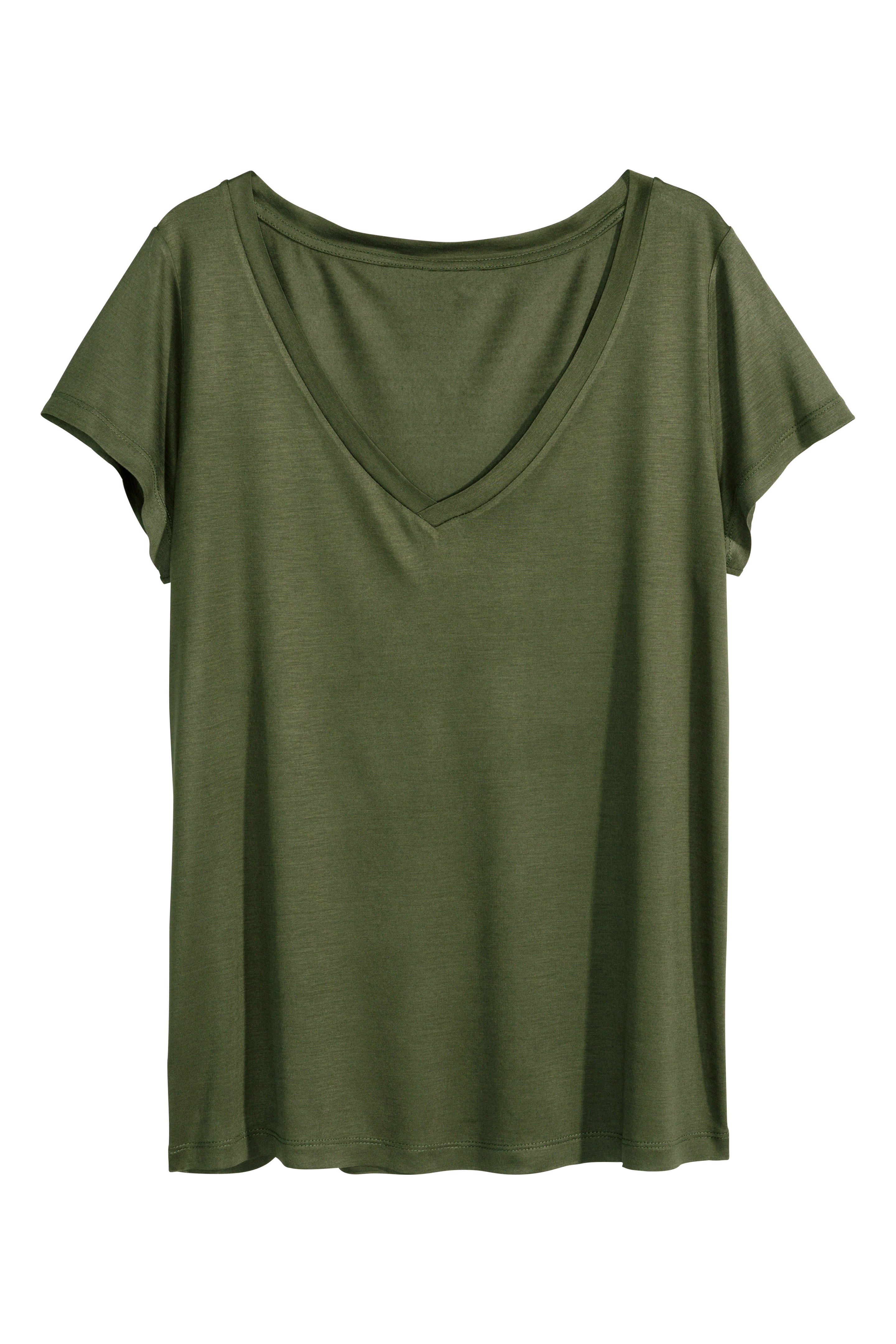 

Футболка H&M XS Хаки 2576674RP3_хаки