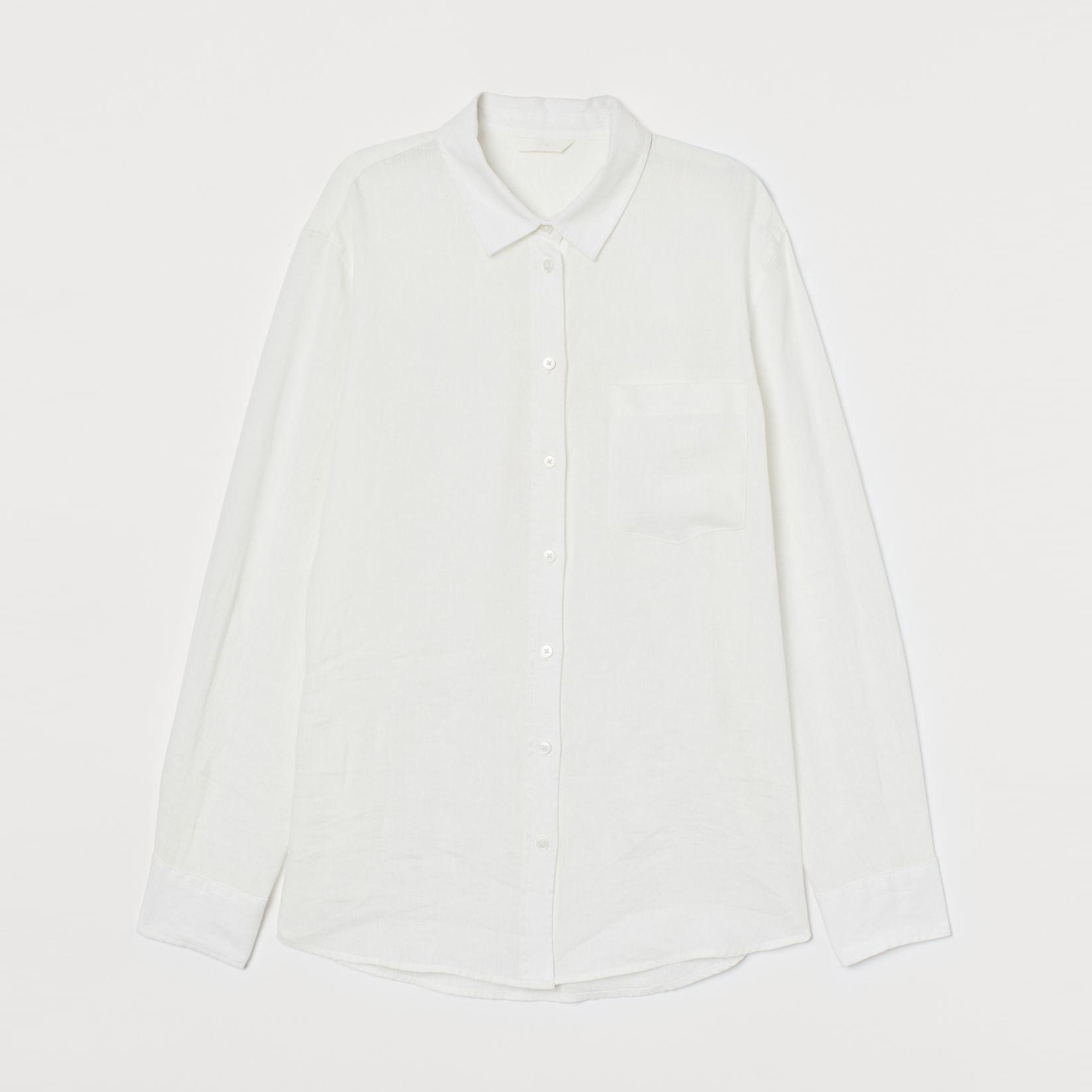 

Рубашка H&M XAZ230563TSMR XS Белая