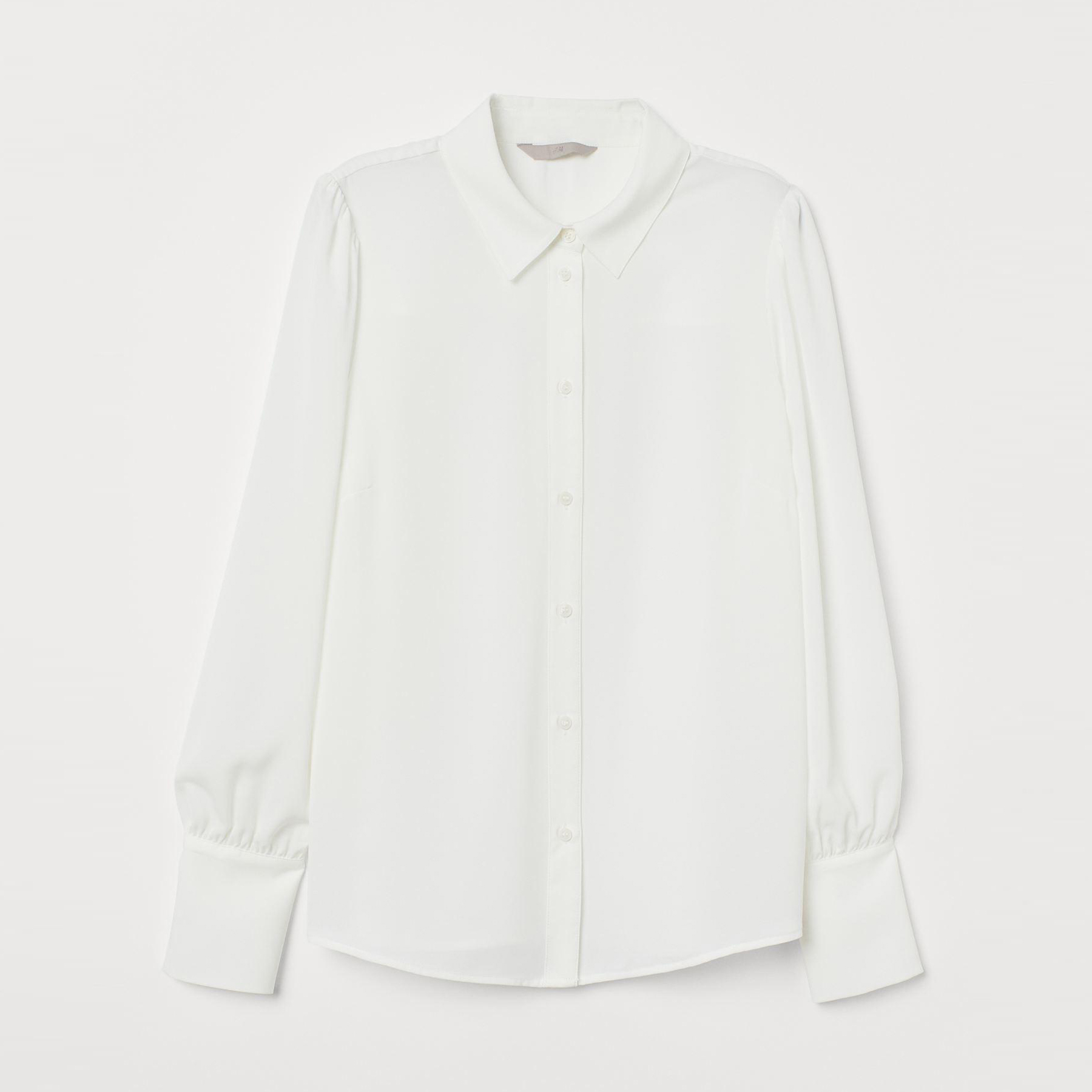 

Блузка H&M XAZ246199TFFJ  Белая, Блузка H&M XAZ246199TFFJ 38 Белая