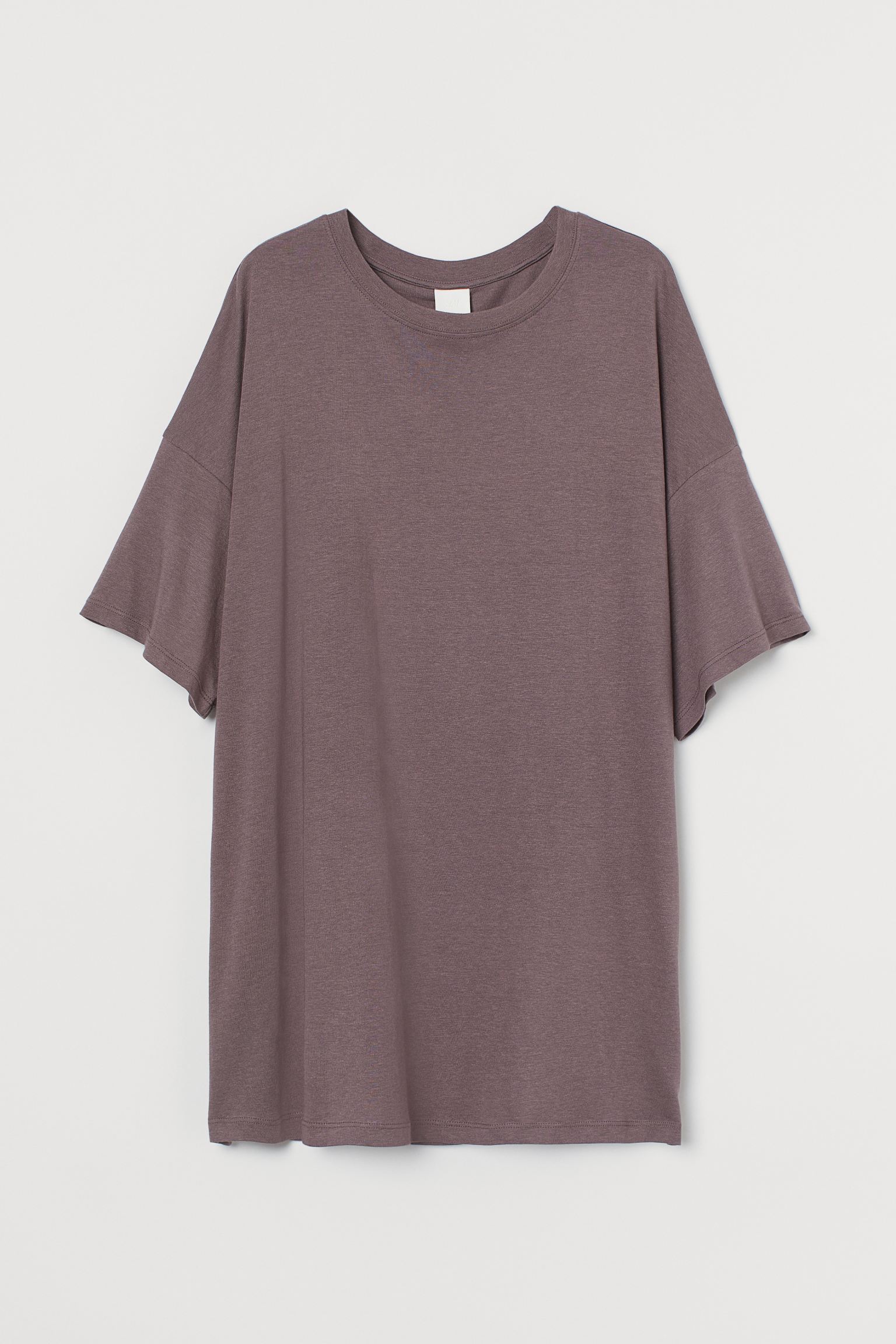 

Футболка оверсайз H&M XS серо-сиреневый 9212662dm_серо-сиреневый