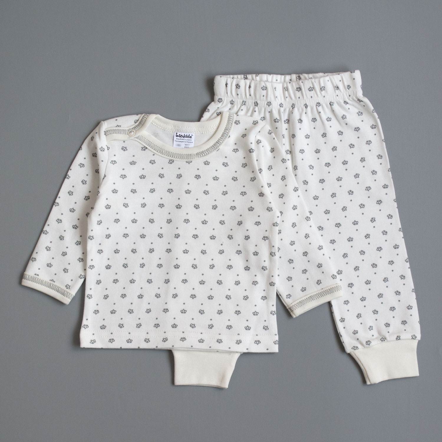 

Пижама Корона Interkids 1.5 года 86 см Серый 3958