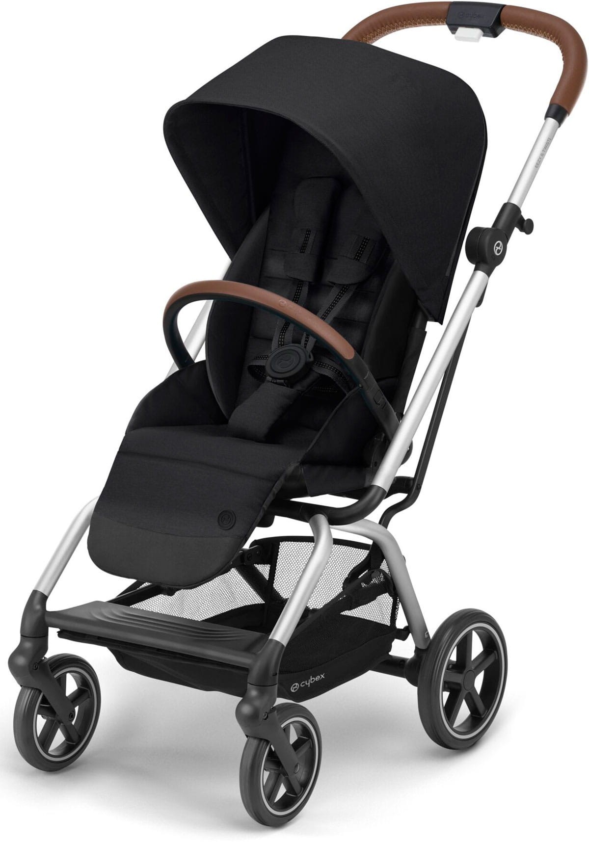 

Прогулочная коляска Cybex Eezy S Twist + 2 SLV Deep Black 4063846105380