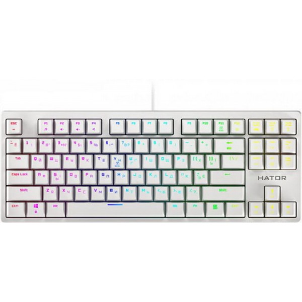 

Клавиатура Hator Rockfall Evo TKL Optical ENG/UKR/RUS (HTK-631) White USB