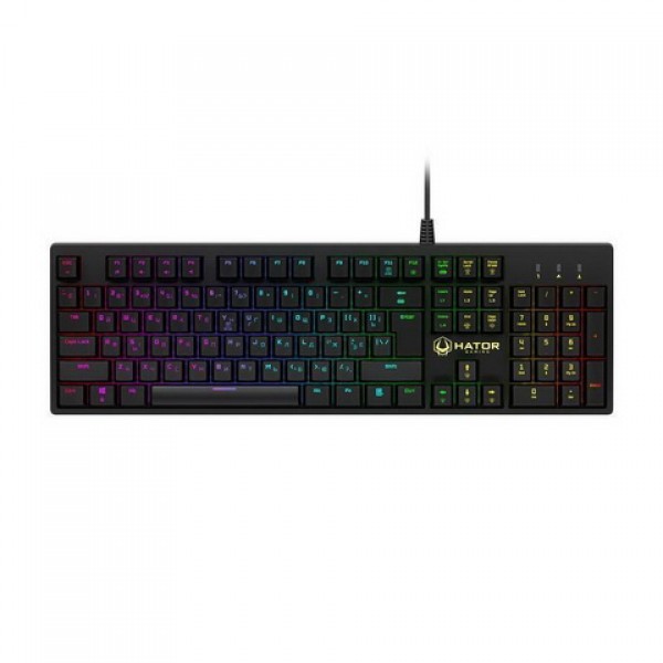 

Клавиатура Hator Rockfall Blue Switches UK/RU (HTK-604) Black USB