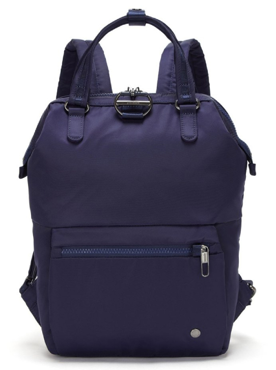 

Рюкзак женский Pacsafe Citysafe CX mini backpack 6 степеней защиты темно-синий
