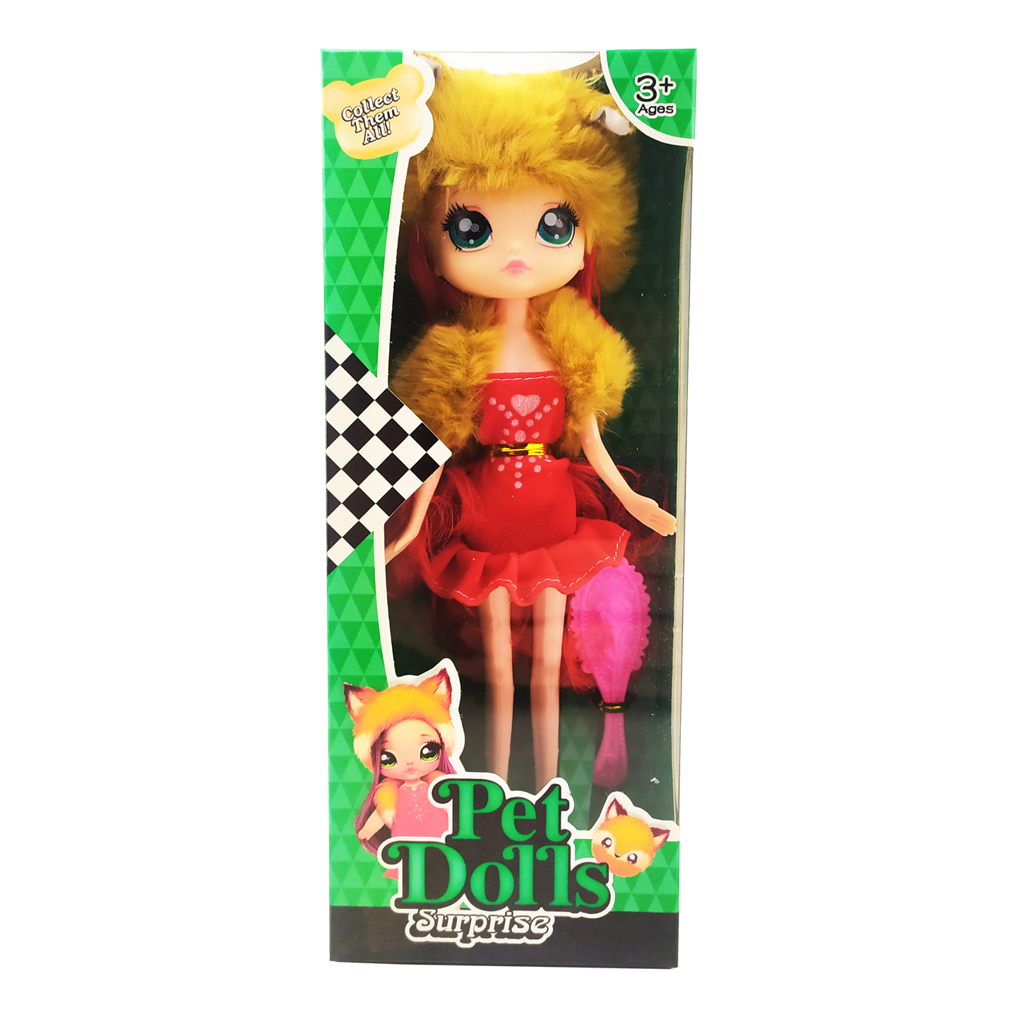 

Детская кукла "Pet Dolls" Лисичка 20см. B-LK1132-9-2