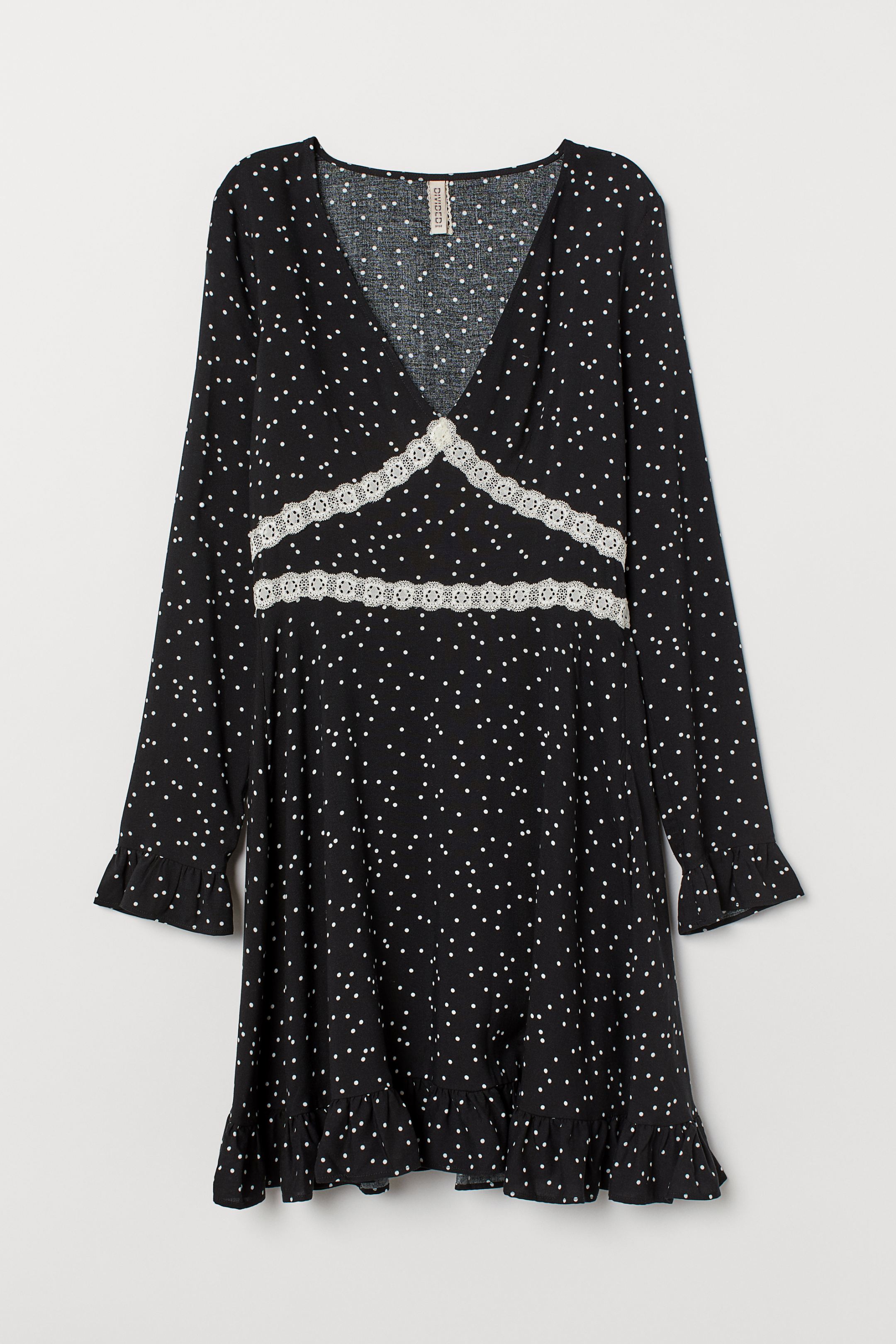 

Платье H&M 36 черный в горошек 7180679RP6_черный в горошек