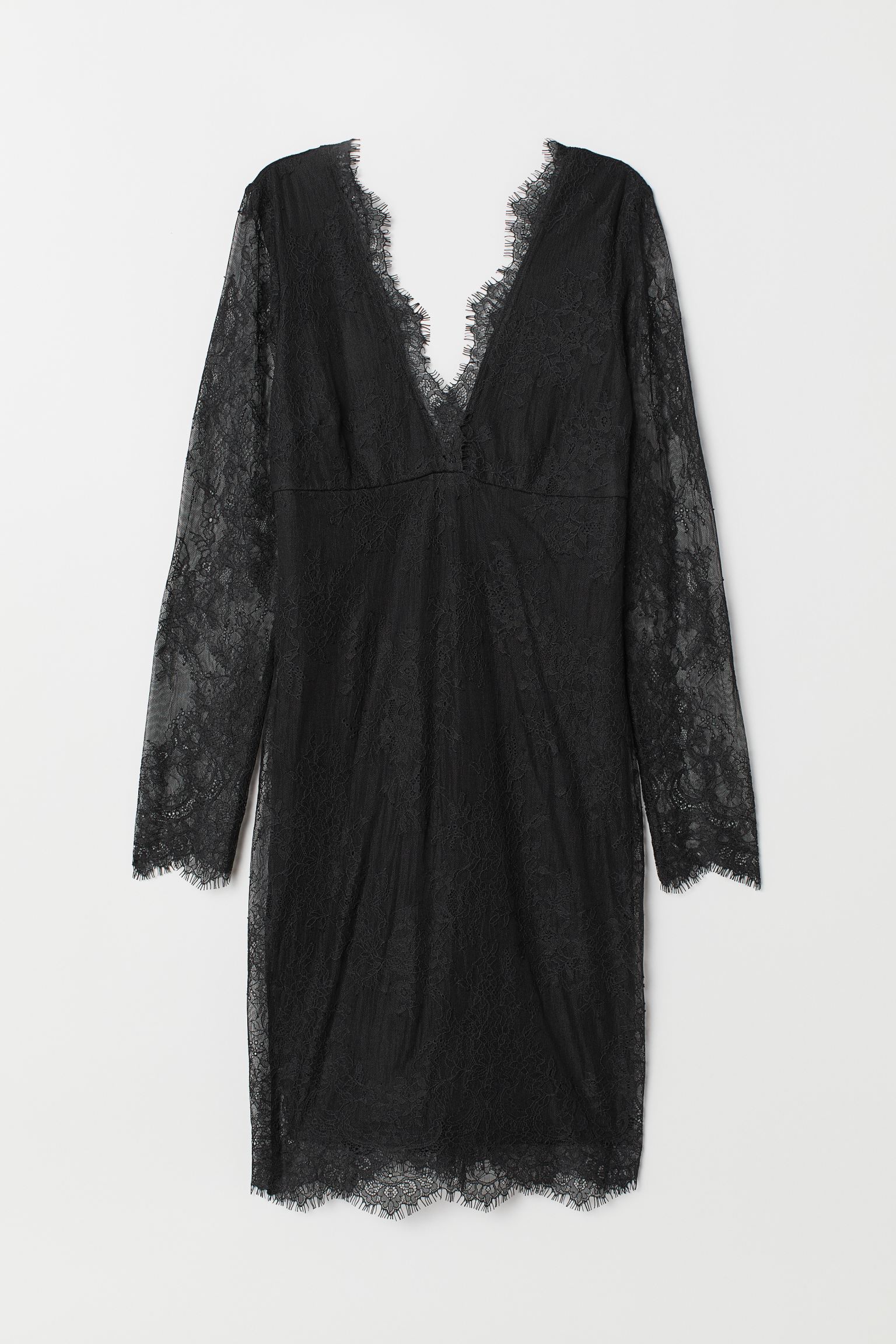 

Платье кружевное H&M S Черный 6339838RP6_черный