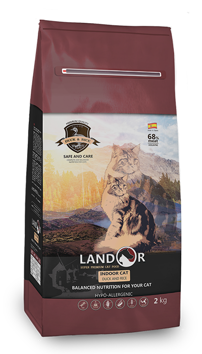 

Сухий корм Landor (Ландор) для домашніх котів з качкою та рисом 10кг