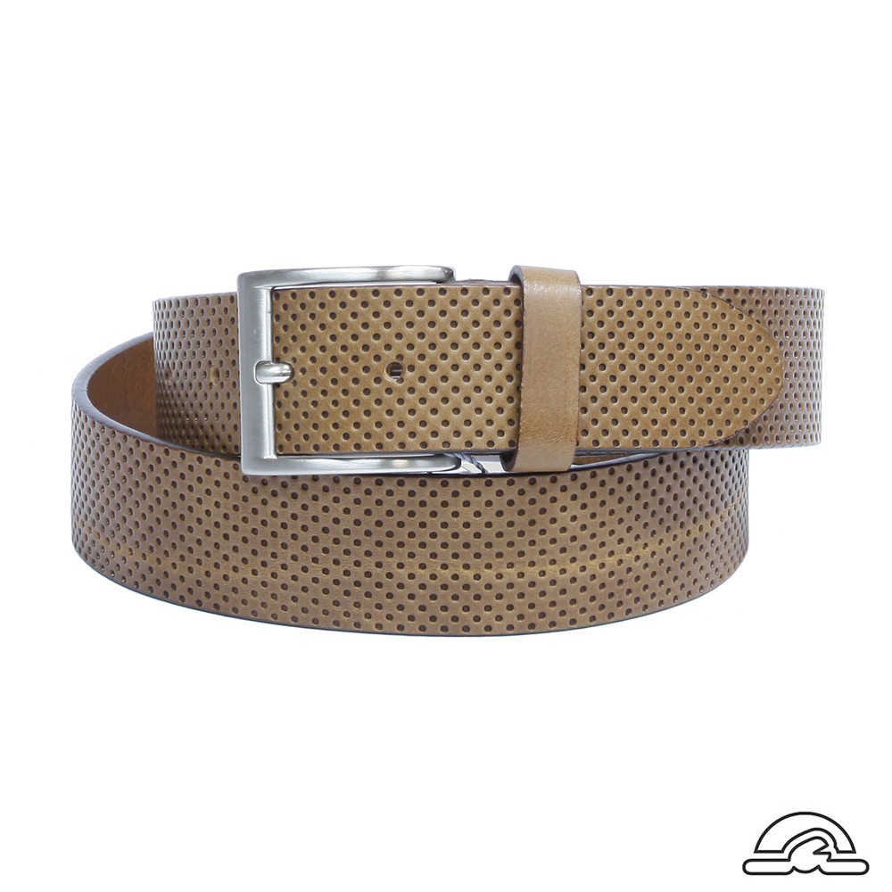

Ремень кожаный Tony Perotti Cinture 7003 cognac коньячный