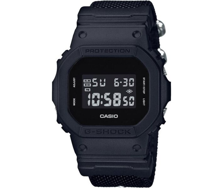 

Наручные часы полимерные оригинальные Япония Casio G-Shock DW-5600BBN-1ER с тканевым ремешком (модуль 1545)