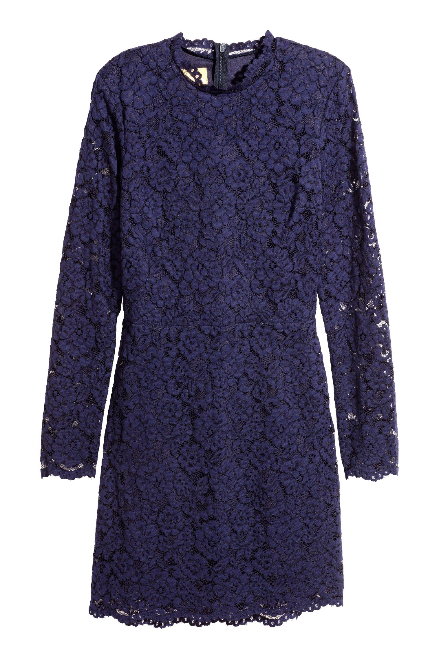 

Платье кружевное H&M 42 Темно-синий 5638146RP1_темно-синий