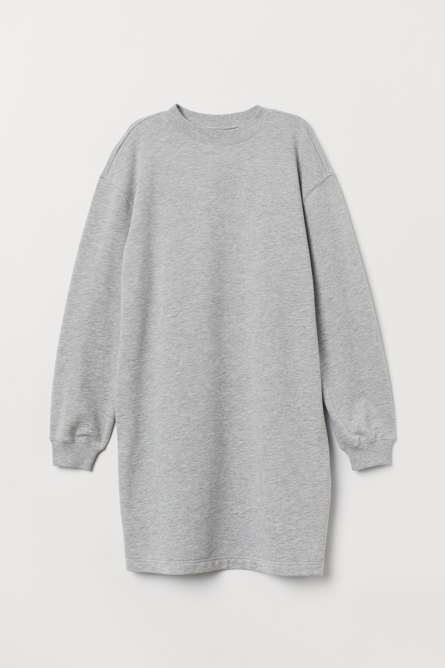 

Платье-свитшот H&M M серый меланж 7360491RP7_серый меланж