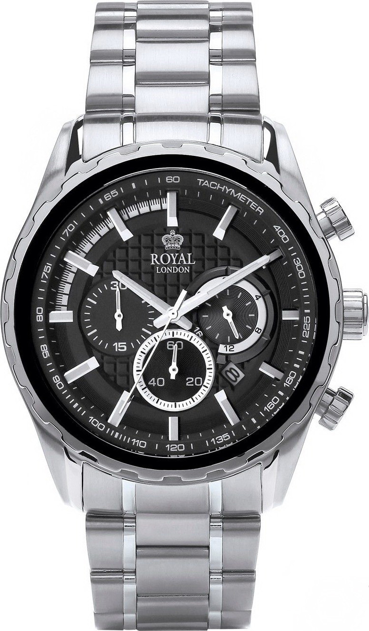 

Мужские спортивные наручные часы Royal London 41323-05 Chronograph кварцевые