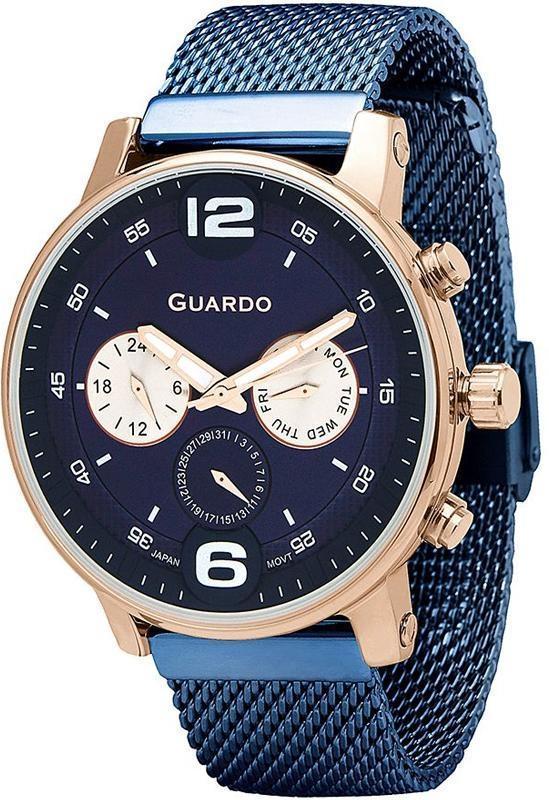 

Часы Guardo PREMIUM P12432(m) RgBlBl браслет V кварц.