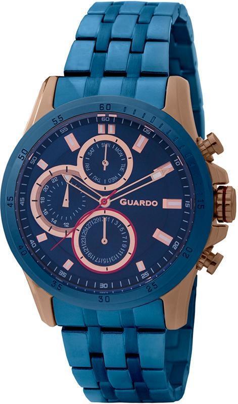 

Часы Guardo PREMIUM P11687(m) RgBl браслет кварц.