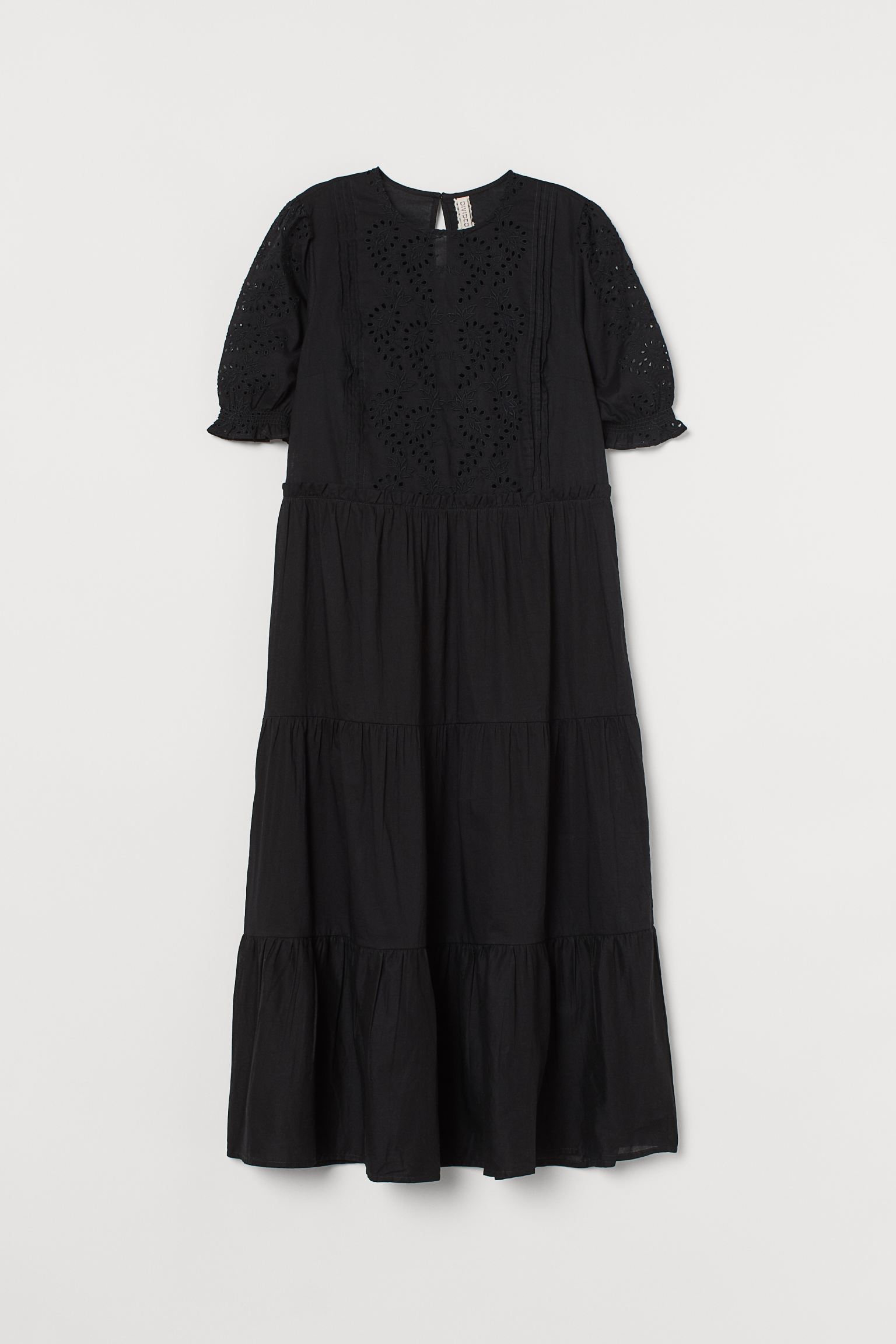 

Платье с вышивкой H&M 38 Черный 8639461dm_черный