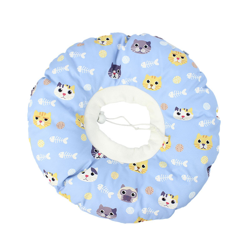 

Мягкий воротник-подушка Hoopet 19G0005GF L Blue Cats
