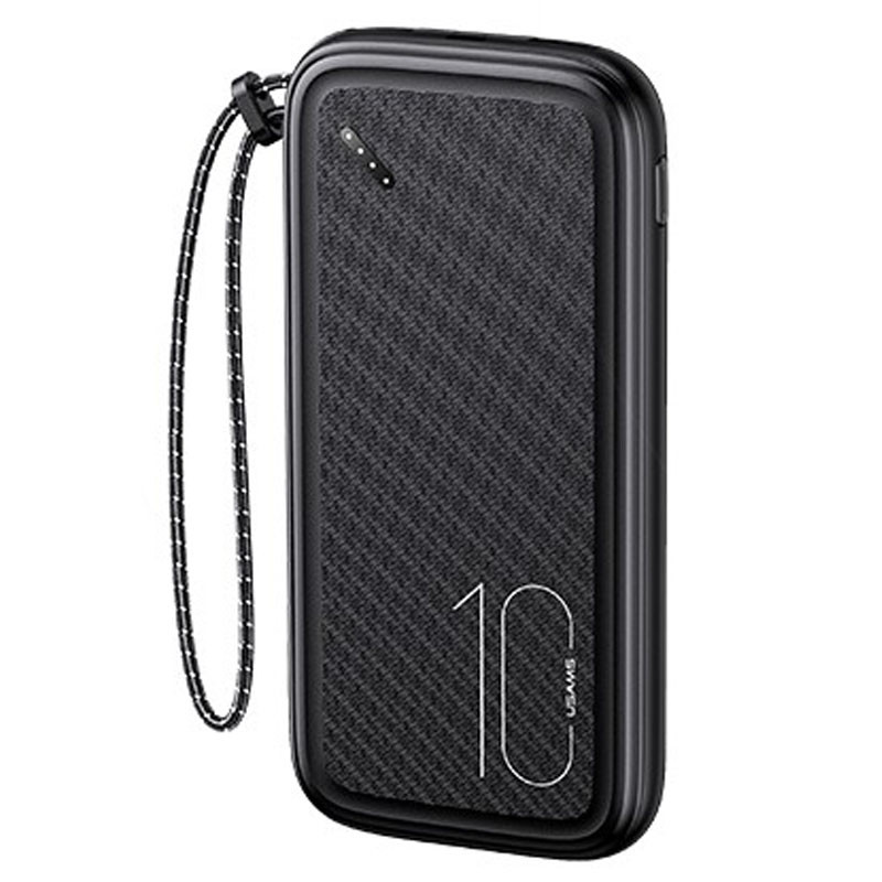 

Портативное зарядное устройство Power bank Usams US-CD150 PB56 with Lanyard 10000mAh Черный