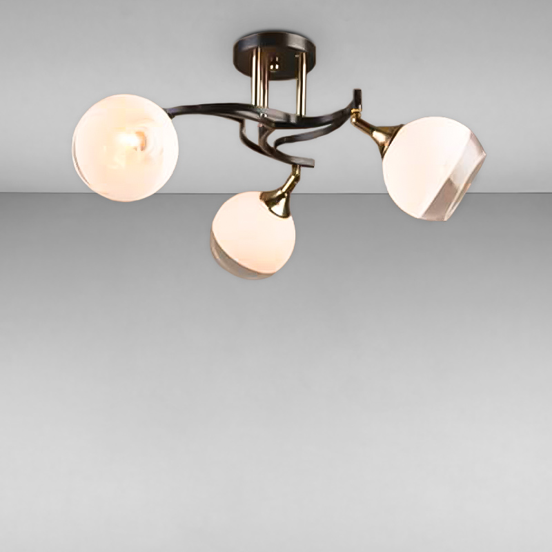 

Люстра стельова Light House MX-16376/3 чорний + золото