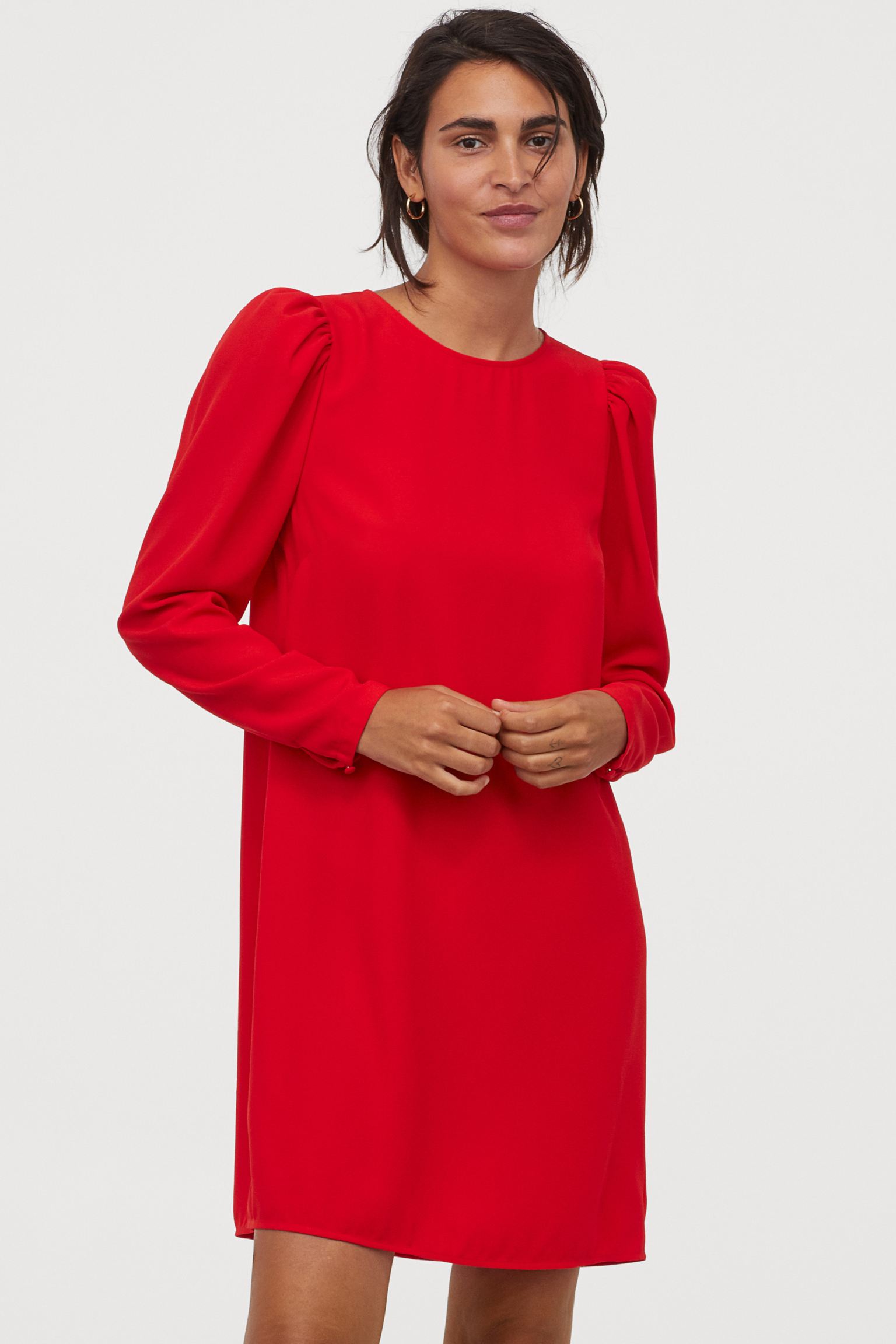

Платье H&M M ярко-красный 9156252sm_ярко-красный