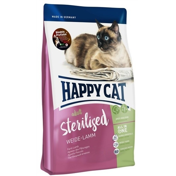 

Сухой корм для кошек Happy Cat Sterilised Weide-Lamm 10 кг