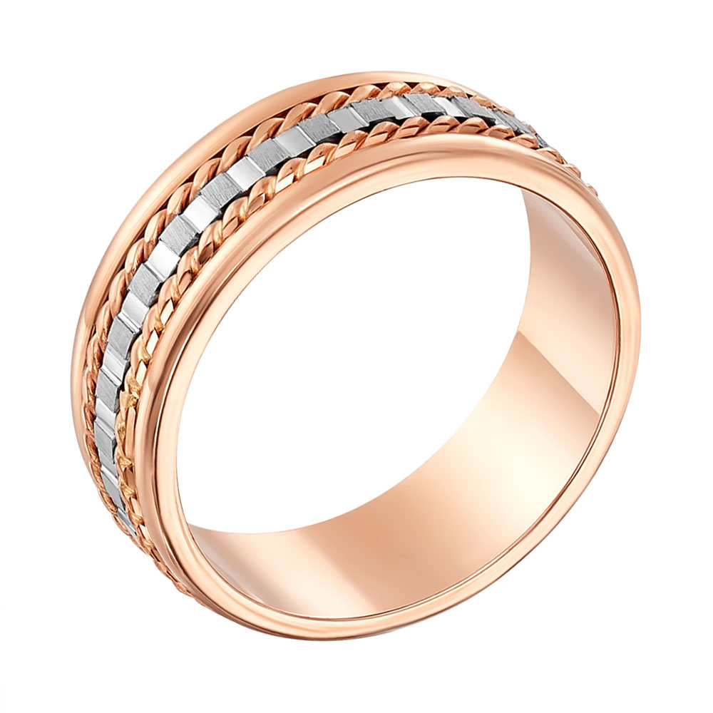 

Золотое обручальное кольцо в комбинированном цвете 000005352 19.5 размера