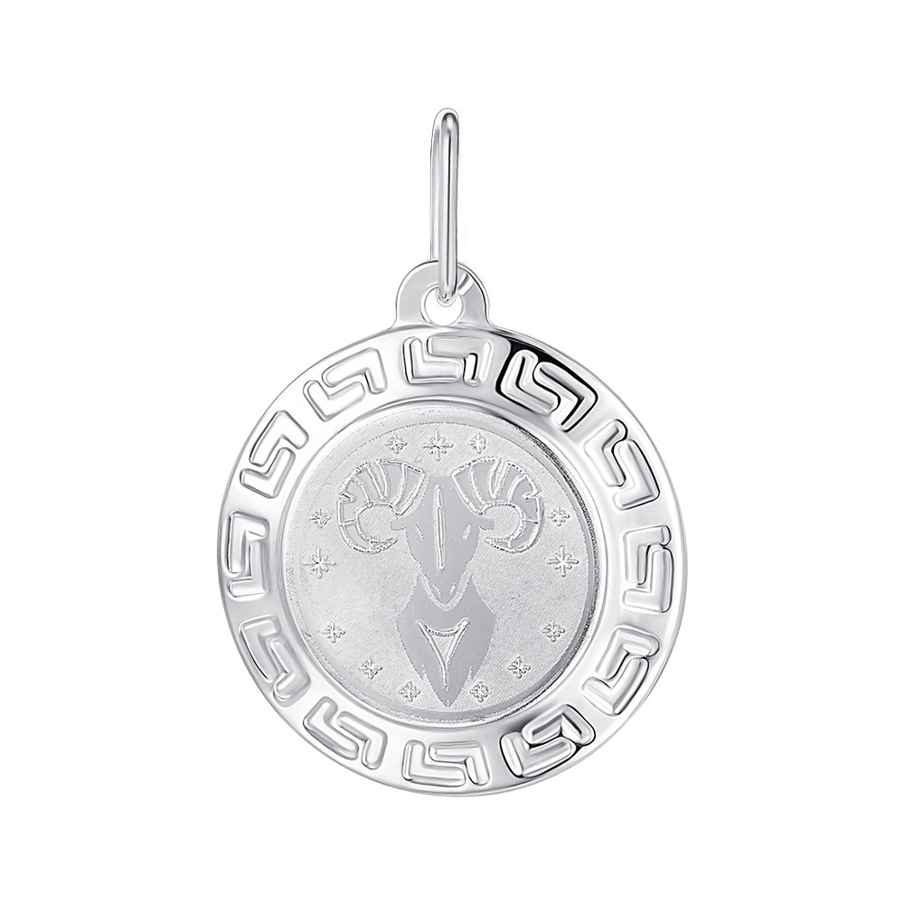 

Серебряная подвеска знак зодиака Овен 000150367