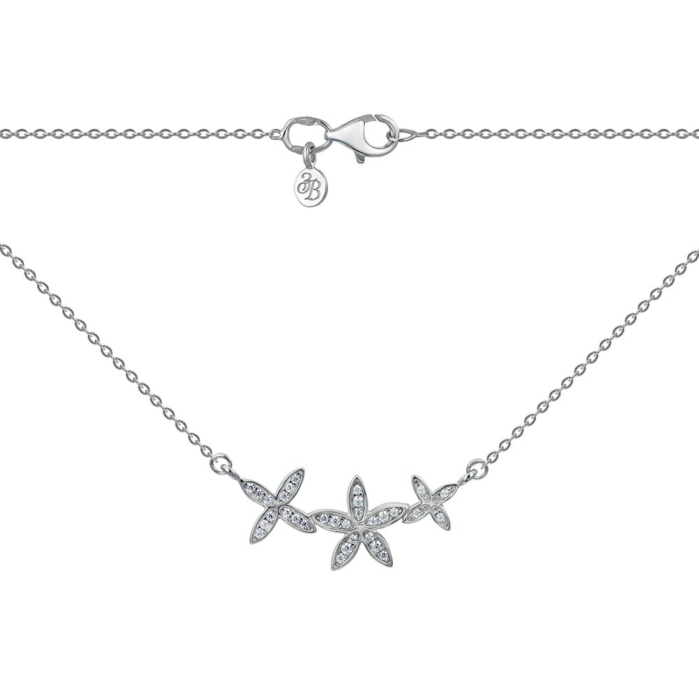 

Серебряное колье с фианитами 000151308 50 размера