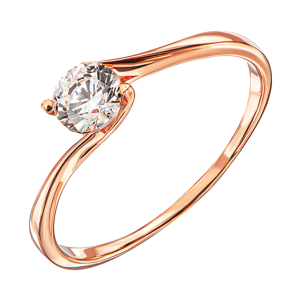 

Кольцо из красного золота с фианитом S Zirconia 000138365 18 размера