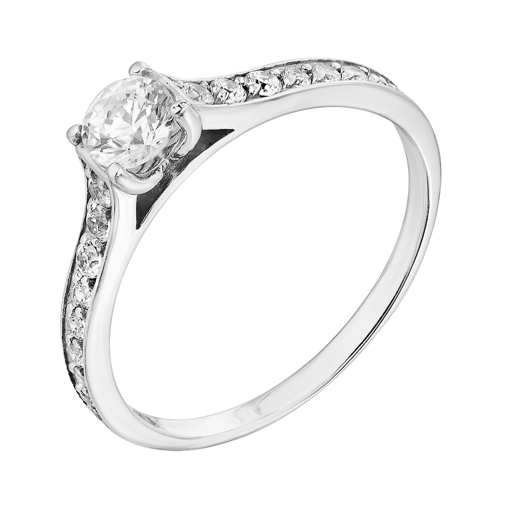 

Кольцо в белом золоте Взаимный выбор с фианитами S Zirconia 000126272 17 размера