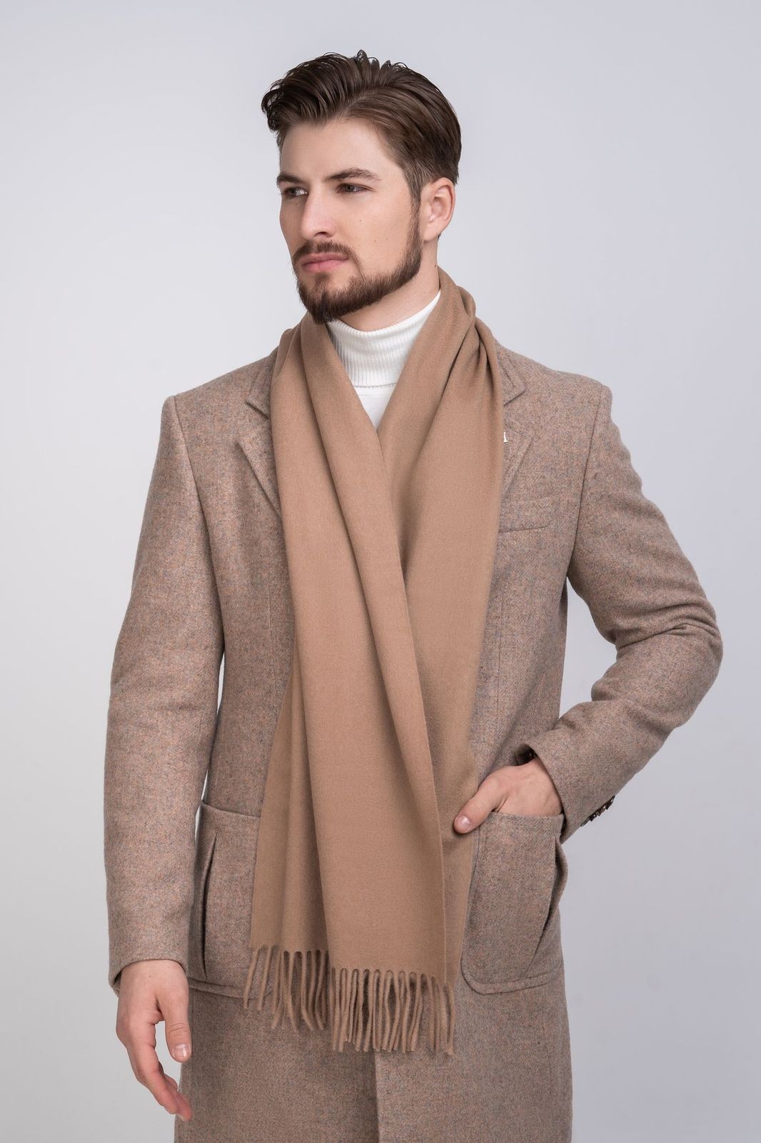 

Шарф чоловічий Andreas Moskin/703 beige-caramel