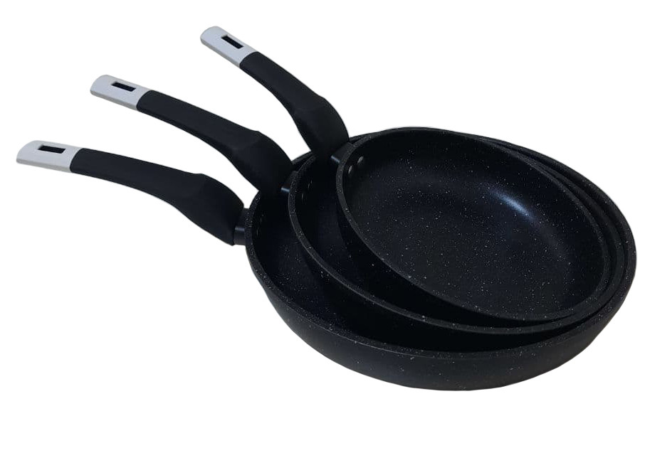 

Набор сковородок с гранитным покрытием UNIQUE UN-5149 3шт black