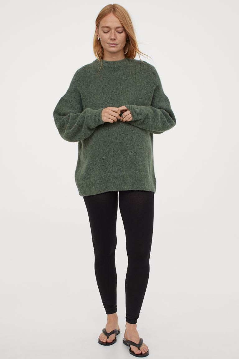 

MAMA Флисовые Леггинсы H&M  Черный, MAMA Флисовые Леггинсы H&M L Черный