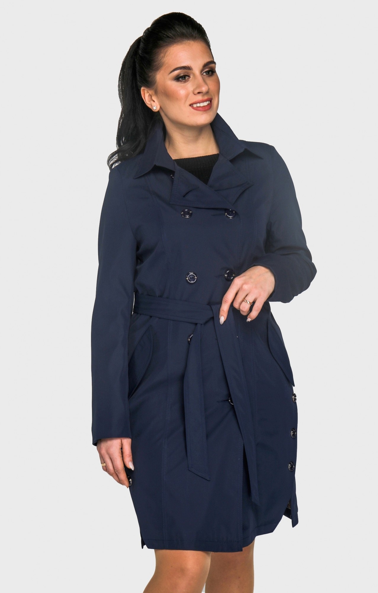 

Плащ Exclusive moda М-166  Синий, Плащ Exclusive moda М-166 50 Синий