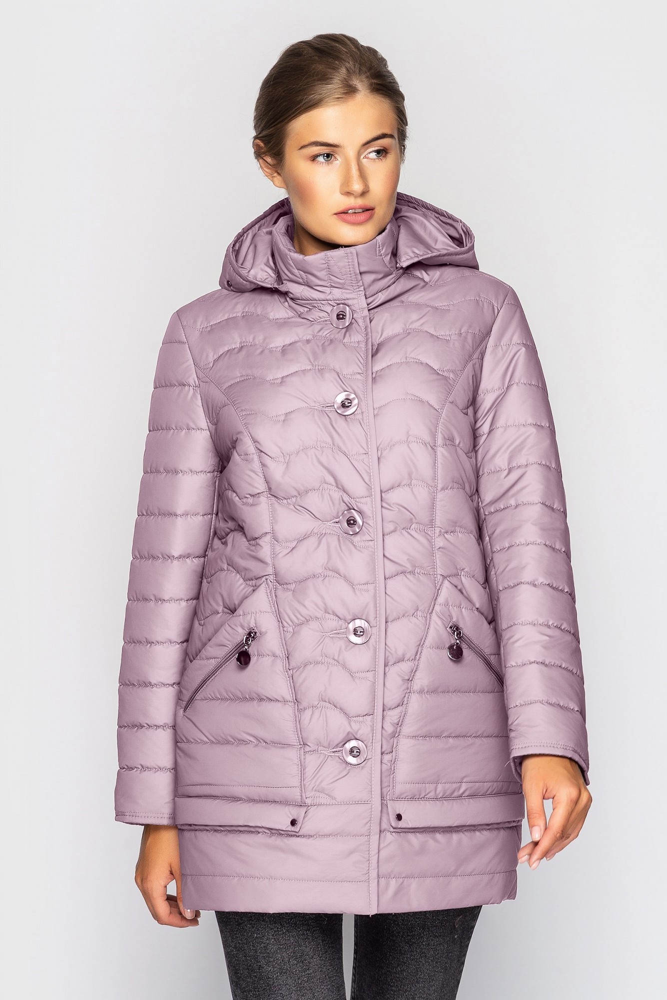 

Куртка Exclusive moda М-159  Пудра, Куртка Exclusive moda М-159 52 Пудра