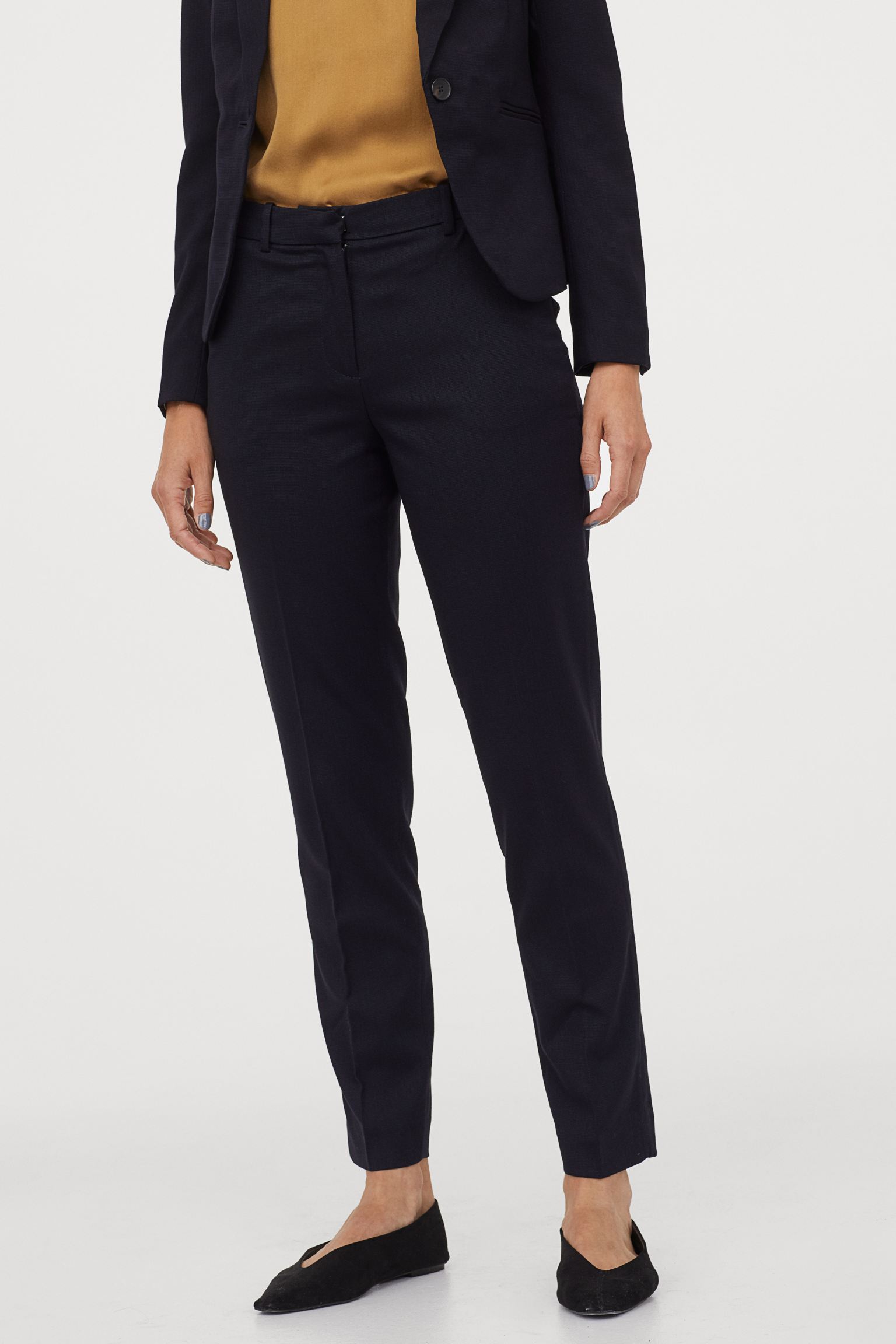 

Брюки H&M 34 Темно-синий 5685979RP12_темно-синий