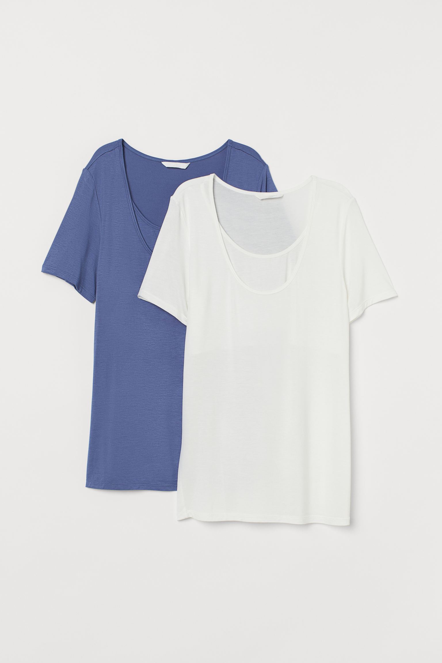 

Набор Топы для кормления (2 шт) H&M S белый синий 8597891dm_белый синий