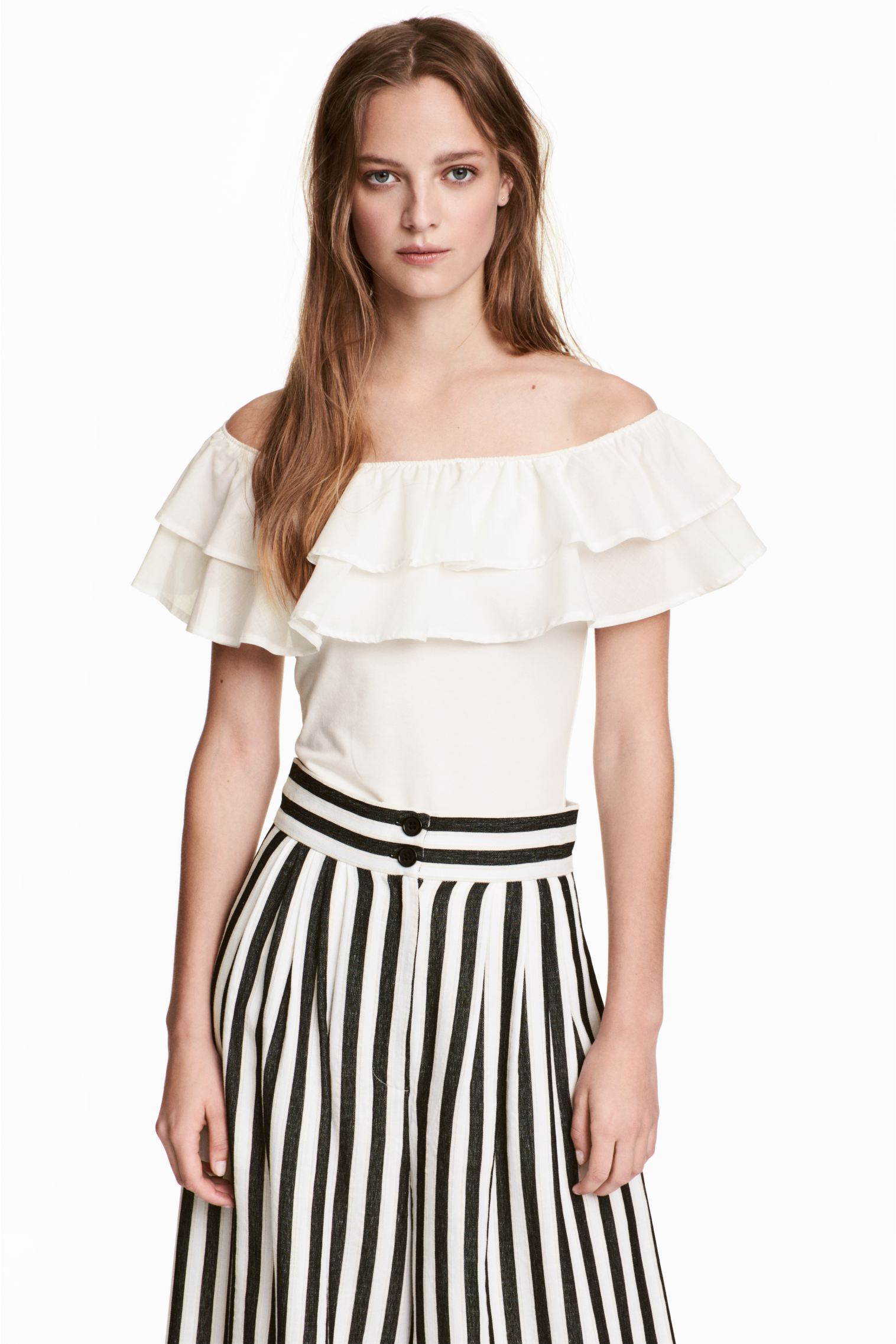 

Топ H&M L Молочный 5547846RP11_молочный