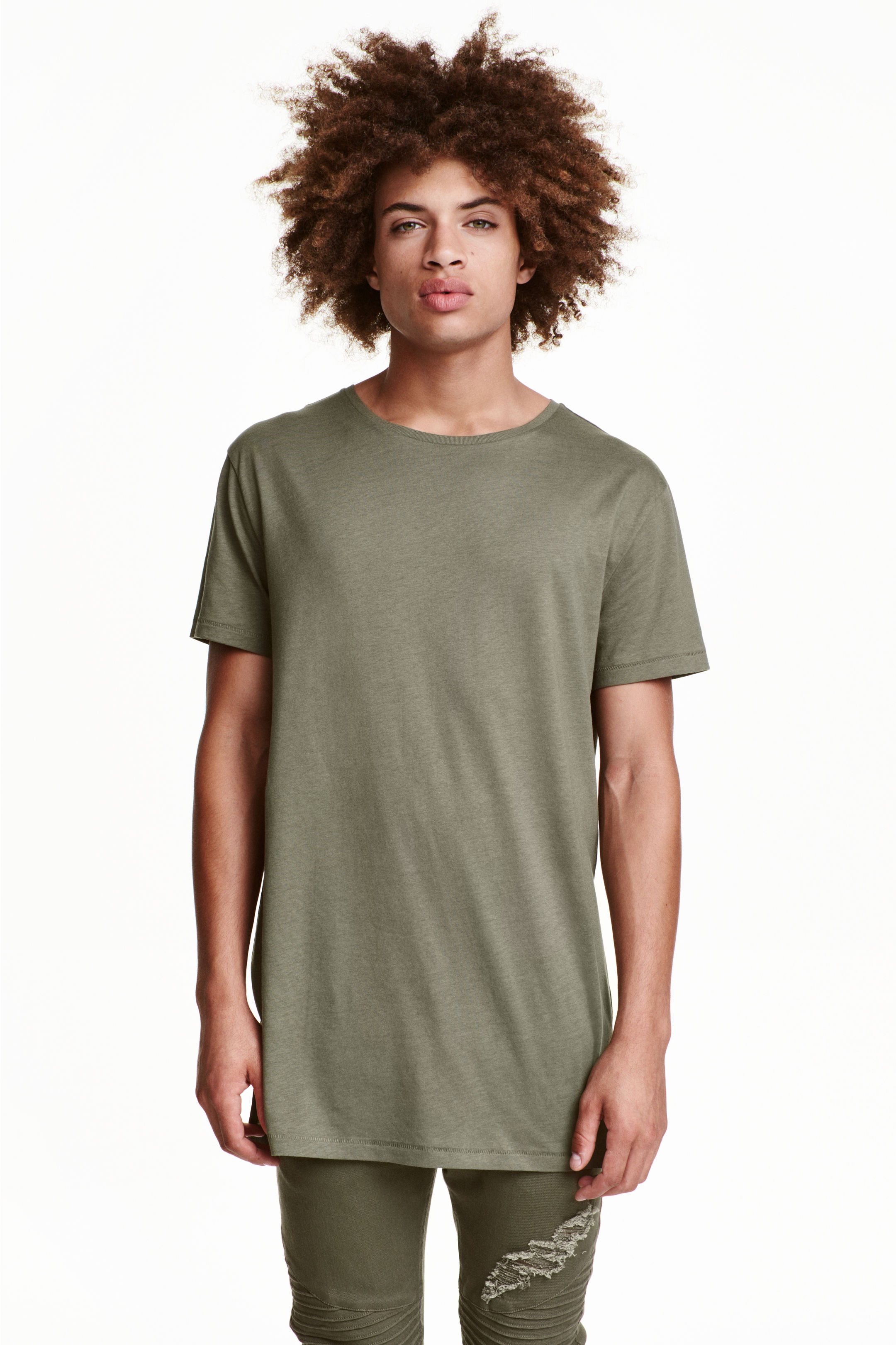 

Футболка H&M S Хаки 2-3711534_хаки