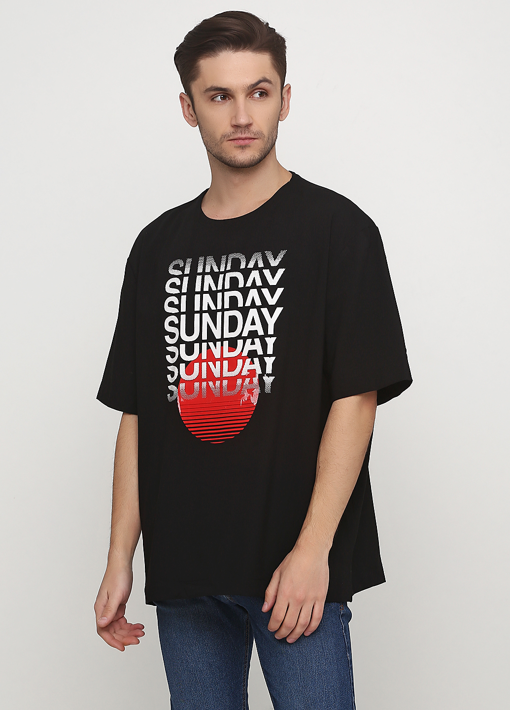 

Футболка H&M S черный с принтом 6567099RP2_черный с принтом