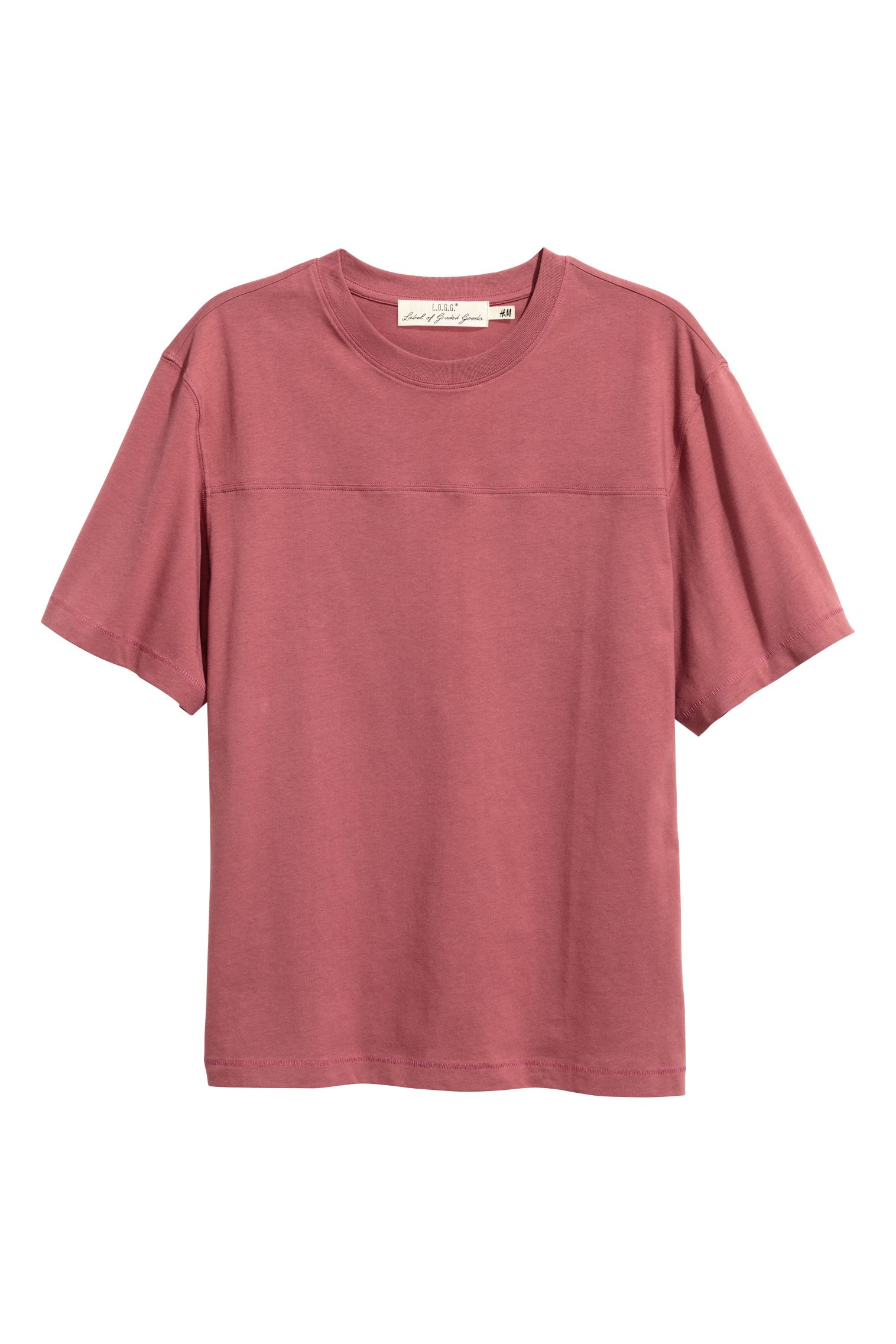 

Футболка H&M XS Светло-бордовый 4566346RP21_светло-бордовый