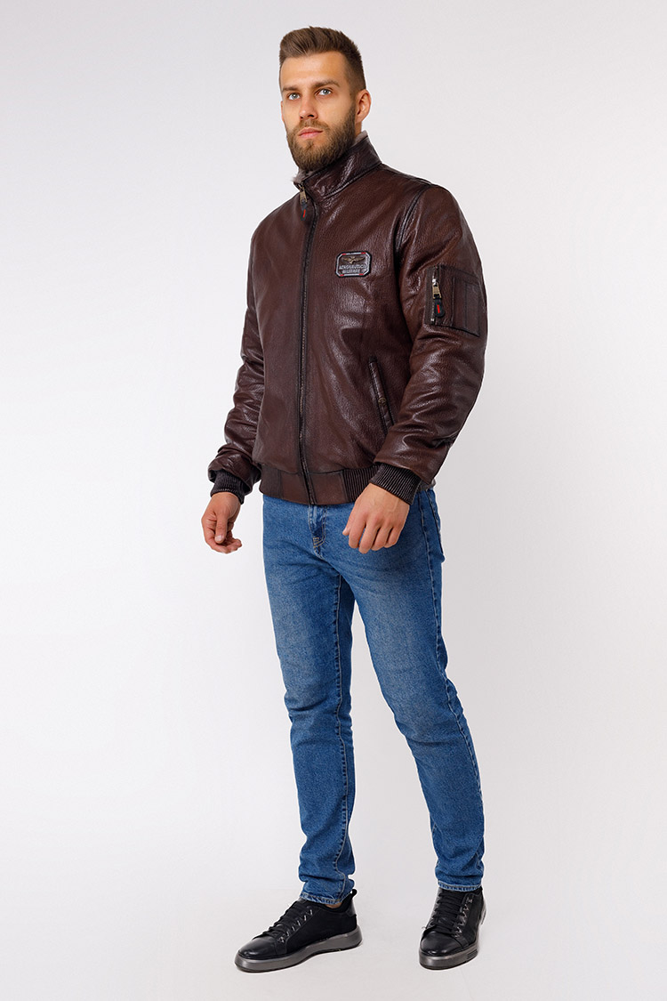

Дубленка Aero military 6006  Коричневая 268560030, Дубленка Aero military 6006 56 Коричневая 268560030