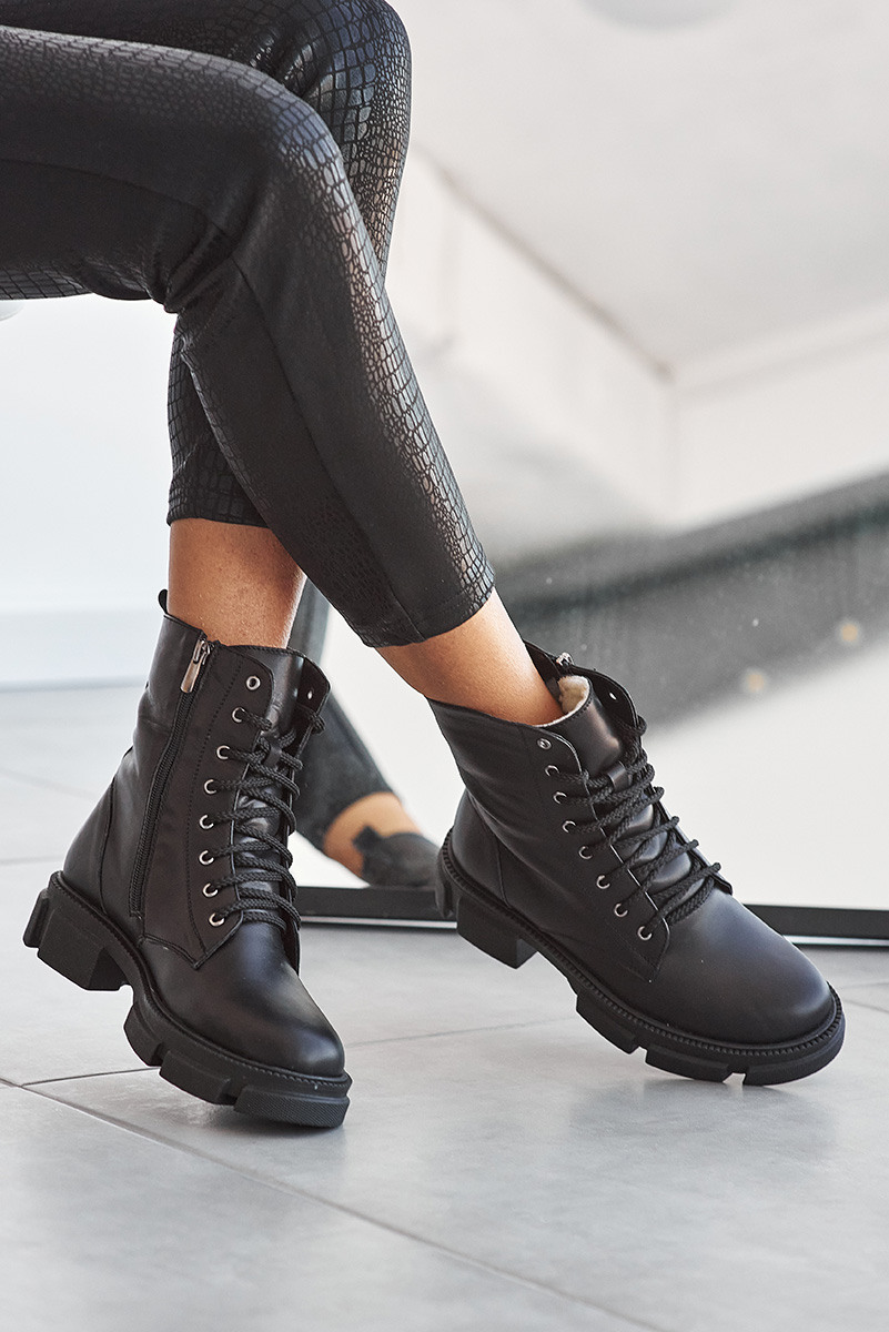 

Женские ботинки кожаные зимние черные Emirro размер 40 FV_001842